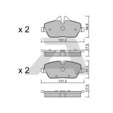 BPBM-1006 AISIN Комплект тормозных колодок, дисковый тормоз