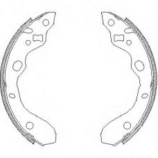 Z4128.00 WOKING Комплект тормозных колодок