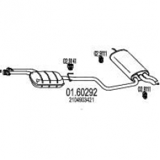 01.60292 MTS Глушитель выхлопных газов конечный