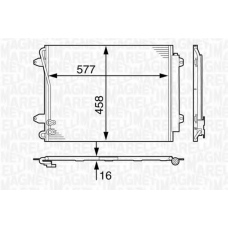 350203634000 MAGNETI MARELLI Конденсатор, кондиционер