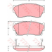 GDB1012 TRW Комплект тормозных колодок, дисковый тормоз