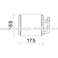 HY6243 AVA Теплообменник, отопление салона