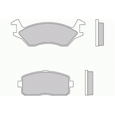 12-0189 E.T.F. Комплект тормозных колодок, дисковый тормоз