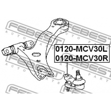 0120-MCV30L FEBEST Несущий / направляющий шарнир