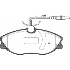 BPA0604.14 OPEN PARTS Комплект тормозных колодок, дисковый тормоз