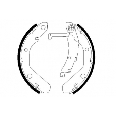 0 986 487 342 BOSCH Комплект тормозных колодок