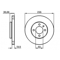 0 986 478 308 BOSCH Тормозной диск