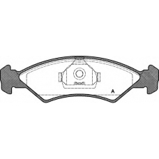 BPA0168.00 OPEN PARTS Комплект тормозных колодок, дисковый тормоз