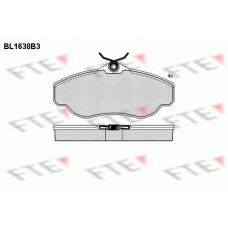 BL1638B3 FTE Комплект тормозных колодок, дисковый тормоз