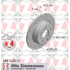 400.1420.52 ZIMMERMANN Тормозной диск