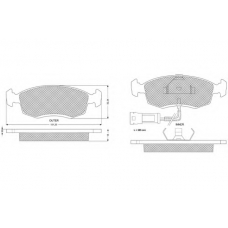 PF1133 PROCODIS FRANCE Комплект тормозных колодок, дисковый тормоз