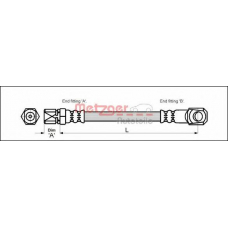 4113269 METZGER Тормозной шланг