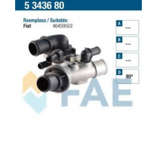 5343680 FAE Термостат, охлаждающая жидкость