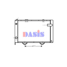 161110N AKS DASIS Радиатор, охлаждение двигателя