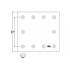 19561 TEXTAR Тормозные колодки, барабанный тормоз