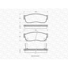 363702160887 MAGNETI MARELLI Комплект тормозных колодок, дисковый тормоз