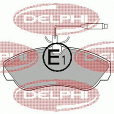LP878 DELPHI Комплект тормозных колодок, дисковый тормоз