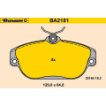 BA2181 BARUM Комплект тормозных колодок, дисковый тормоз
