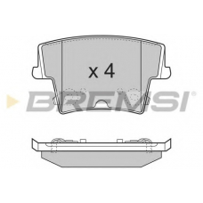 BP3278 BREMSI Комплект тормозных колодок, дисковый тормоз