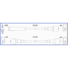 134248 Huco Ккомплект проводов зажигания