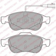 LP2220 DELPHI Комплект тормозных колодок, дисковый тормоз