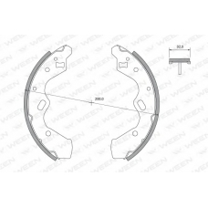 152-2431 WEEN Комплект тормозных колодок