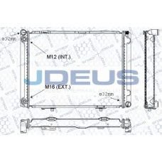 RA0170440 JDEUS Радиатор, охлаждение двигателя