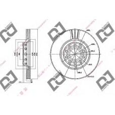 BD1569 DJ PARTS Тормозной диск