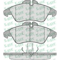 05P608 LPR Комплект тормозных колодок, дисковый тормоз