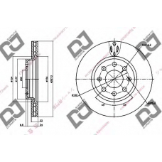 BD1295 DJ PARTS Тормозной диск