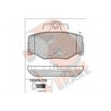 RB0804-700 R BRAKE Комплект тормозных колодок, дисковый тормоз