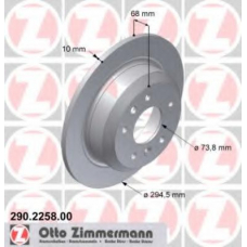 290.2258.00 ZIMMERMANN Тормозной диск