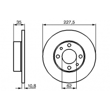 0 986 478 063 BOSCH Тормозной диск