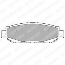 LP1508 DELPHI Комплект тормозных колодок, дисковый тормоз