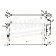 61332 NISSENS Охладитель, охлаждение двигателя