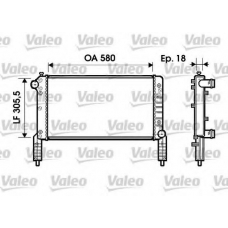 734771 VALEO Радиатор, охлаждение двигателя
