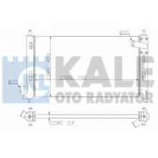 362100 KALE OTO RADYATOR Радиатор, охлаждение двигателя