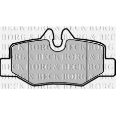 BBP1958 BORG & BECK Комплект тормозных колодок, дисковый тормоз