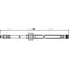 HOS3681 APEC Тормозной шланг