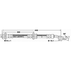 FBH6680 FIRST LINE Тормозной шланг