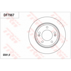 DF7967 TRW Тормозной диск