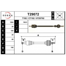 T29072 EAI Приводной вал