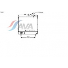 PE2034 AVA Радиатор, охлаждение двигателя