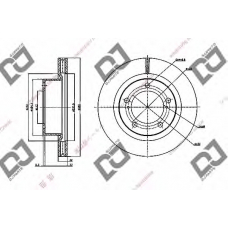 BD1995 DJ PARTS Тормозной диск