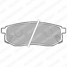 LP1771 DELPHI Комплект тормозных колодок, дисковый тормоз