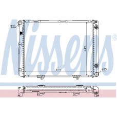 62721A NISSENS Радиатор, охлаждение двигателя