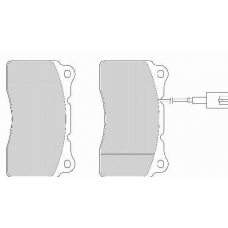 FD6868A NECTO Комплект тормозных колодок, дисковый тормоз