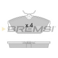 BP2874 BREMSI Комплект тормозных колодок, дисковый тормоз