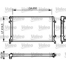 735121 VALEO Радиатор, охлаждение двигателя