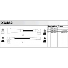 XC482 QUINTON HAZELL Комплект проводов зажигания